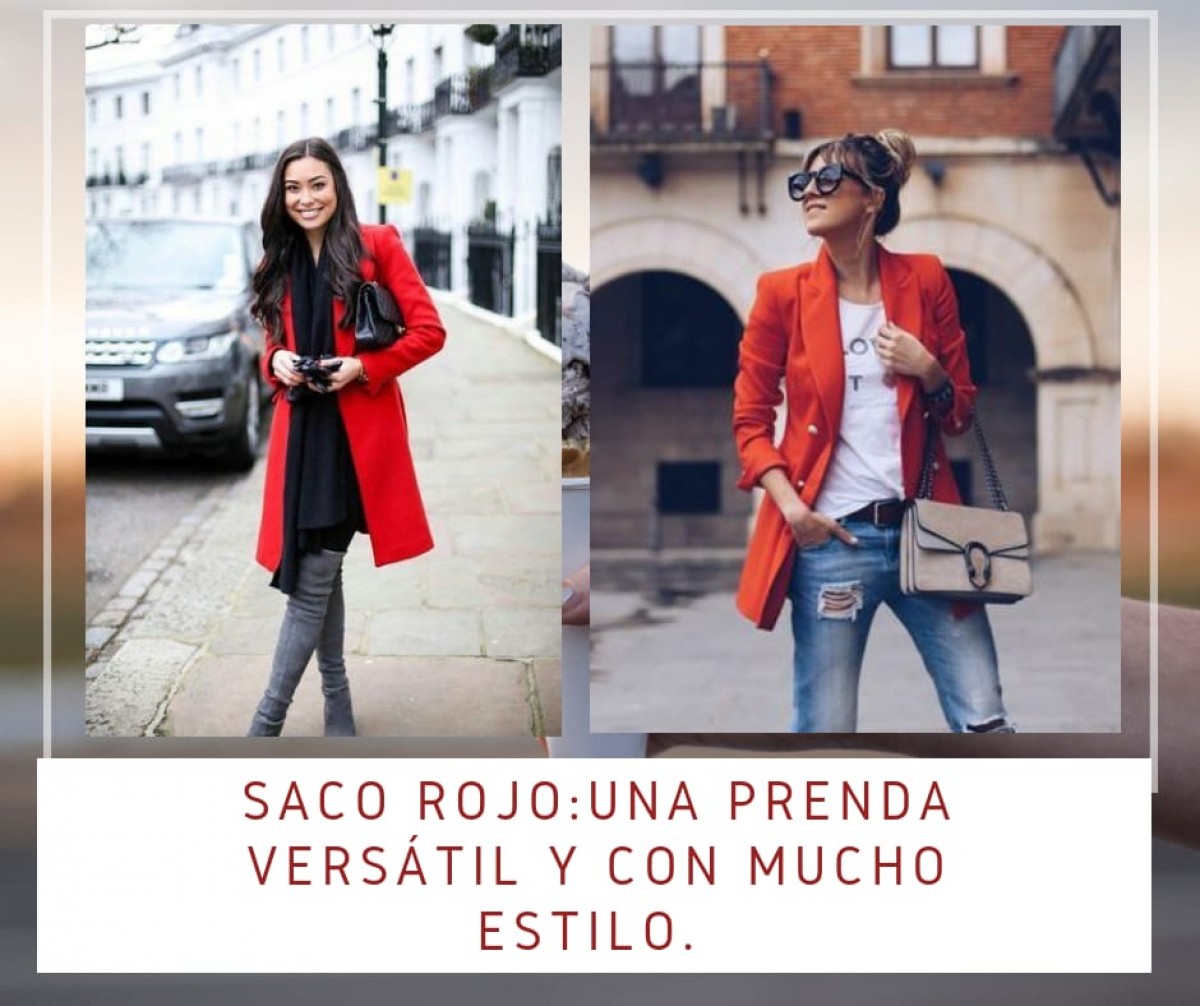 “Saco Rojo”: Una prenda versátil y con mucho estilo