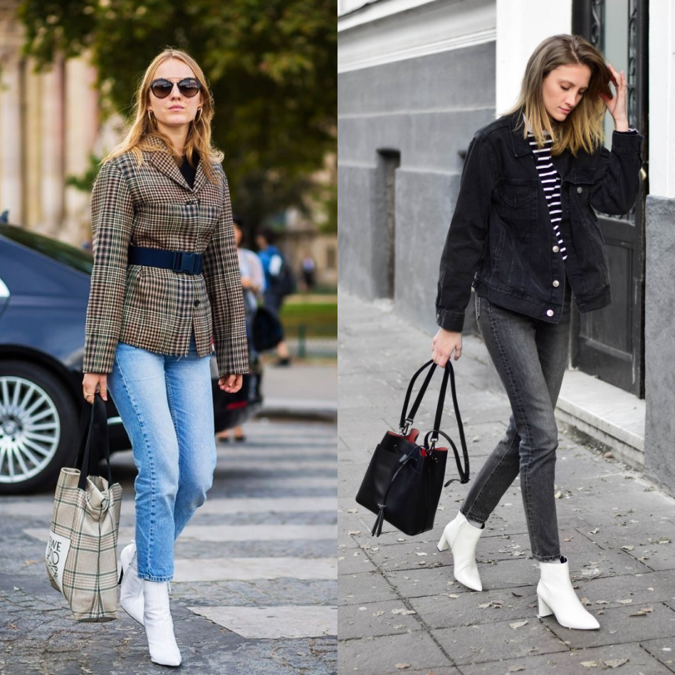 Look con botines blancos | The Style Institute